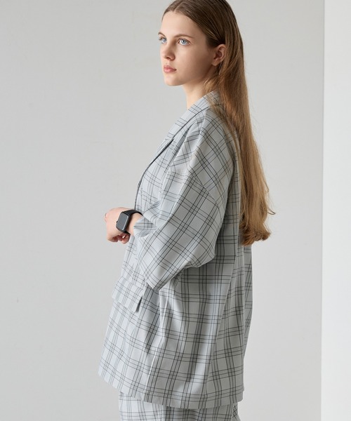 セットアップ】ドレープ オーバーサイズ ピークドラペルWテーラード