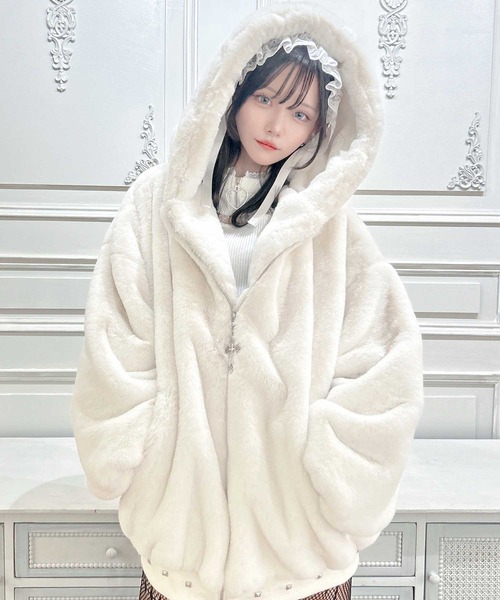 クロス刺繍ファーブルゾン（ブルゾン）｜MA*RS（アメーバーマーズ）の