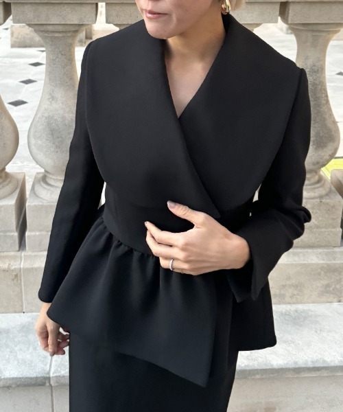 立体ペプラムジャケット（その他アウター）｜JENNE（ジェンヌ）の