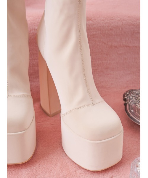 ウルトラストレッチレザーロングブーツ（ブーツ）｜Darich（ダーリッチ