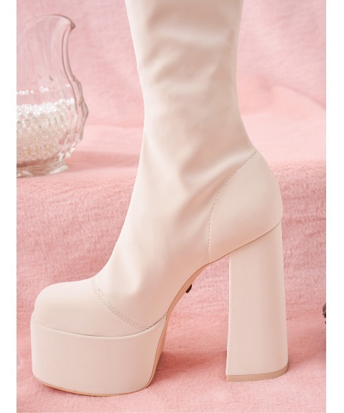 ウルトラストレッチレザーロングブーツ（ブーツ）｜Darich（ダーリッチ