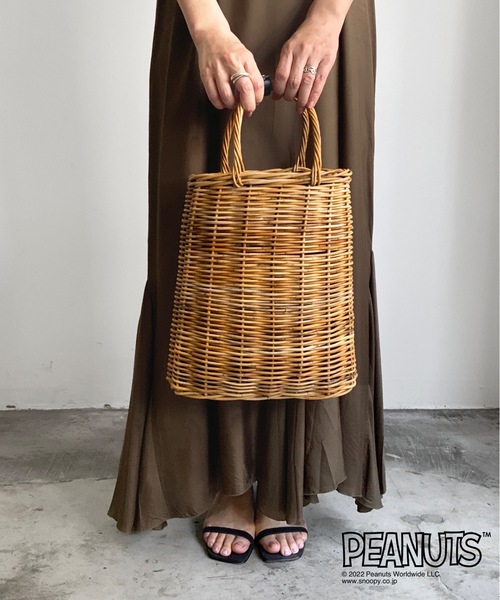 SNOOPY（スヌーピー）の「KIS Design:SNOOPY/Arurog basket tote（かご