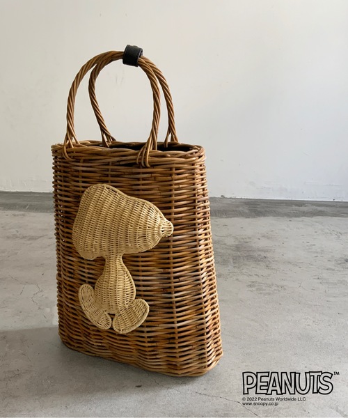 SNOOPY（スヌーピー）の「KIS Design:SNOOPY/Arurog basket tote（かご