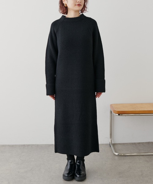 natural couture（ナチュラルクチュール）の「ZIP付き畦ニット