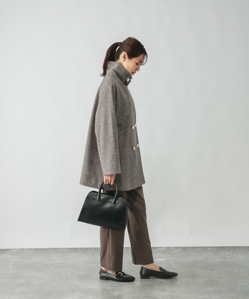 GLOBAL WORK（グローバルワーク）の「軽やかストレッチ襟2WAYミドル