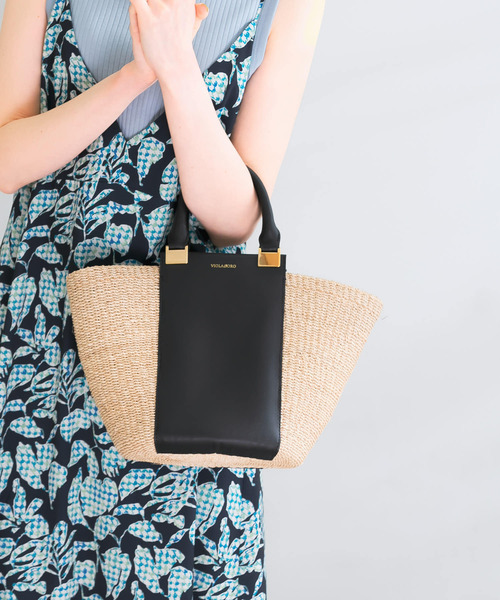 VIOLAd'ORO（ヴィオラドーロ）の「VIOLAd'ORO アバカレザー切替バッグ