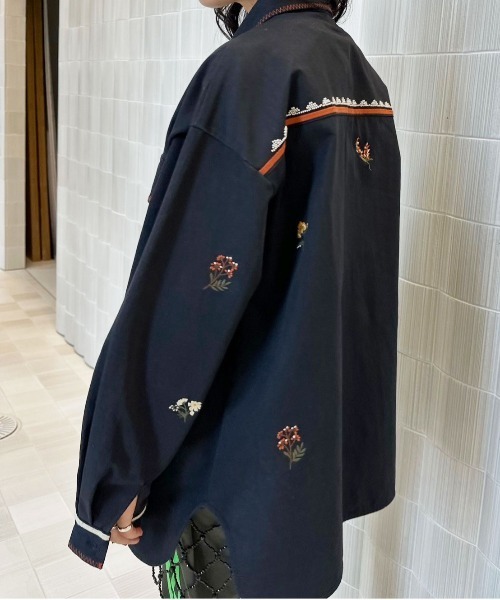 Ameri（アメリ）の「SMALL FLOWER OVER SHIRT（シャツ/ブラウス）」 - WEAR