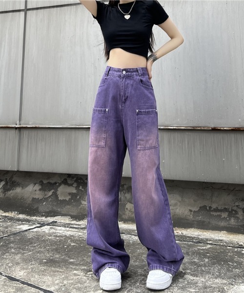 MGV（エムジーヴィー）の「ストリートルーズパープルデニム（デニム