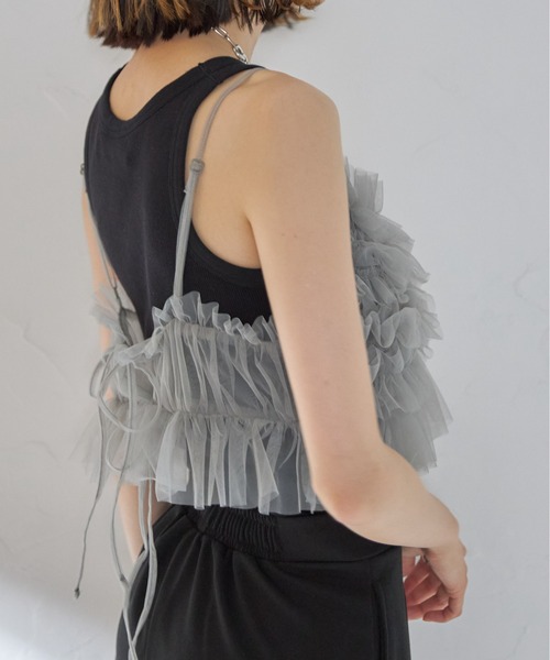 チュールビスチェキャミ（キャミソール）｜each（イーチ）の