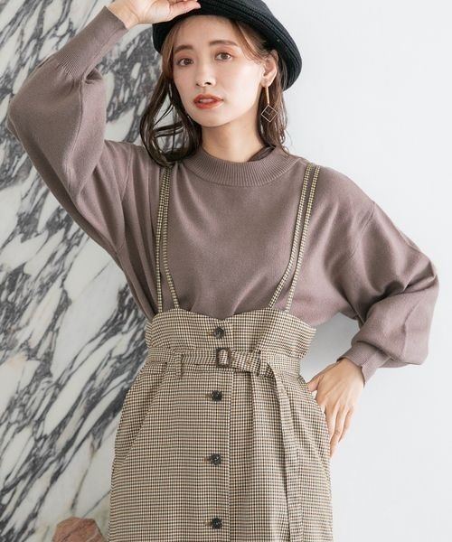 mysty woman（ミスティウーマン）の「ボリュームスリーブニットプル