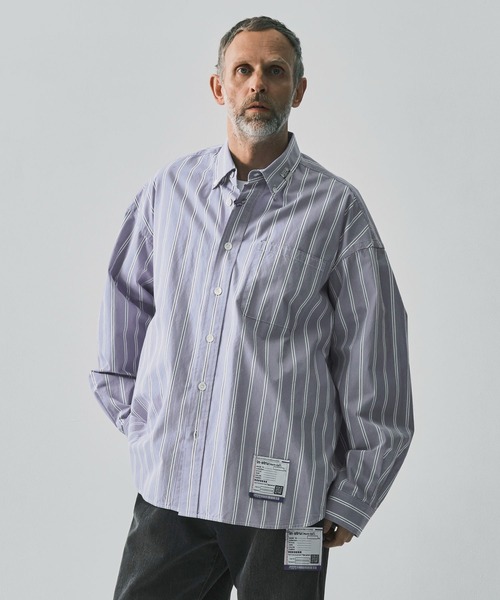 MIHARAYASUHIRO/ミハラヤスヒロ】COTTON HIGH DENSITY STRIPE LS