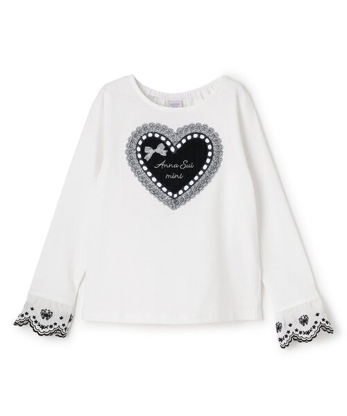 セール】袖口レース長袖Tシャツ（Tシャツ/カットソー）｜ANNA SUI