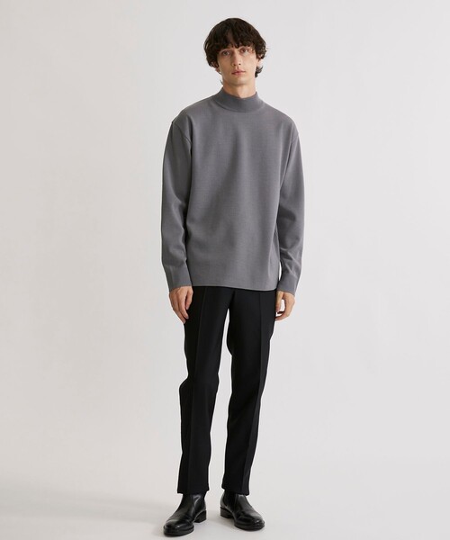 洗える】OnE 18gウールミラノリブモック（ニット/セーター）｜UNITED
