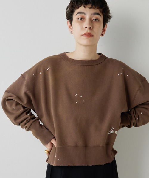 Whim Gazette（ウィムガゼット）の「ヴィンテージ加工裏毛プルオーバー