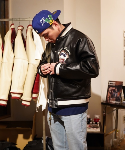AVIREX（アヴィレックス）の「【SUMMIT × AVIREX】 LEATHER VARSITY