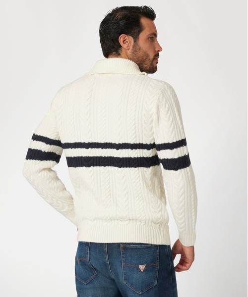 ELRIC Half Zip Tn Sweater ニット セーター | GUESS(ゲス) JAPAN 公式