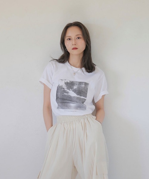 セール】グラフィックプリントT／graphic print T 半袖 クルーネック