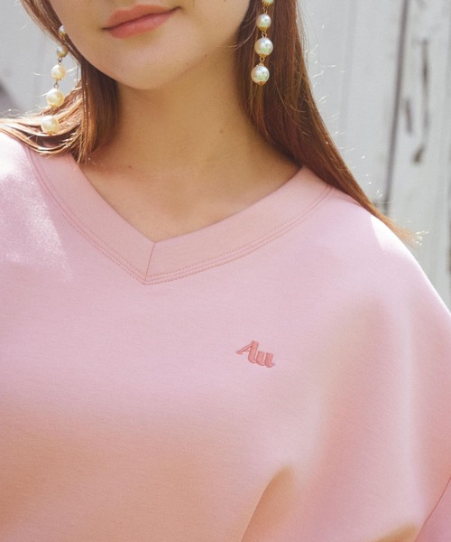 AnnMiru（アンミル）の「AMロゴクロップドスウェット（スウェット