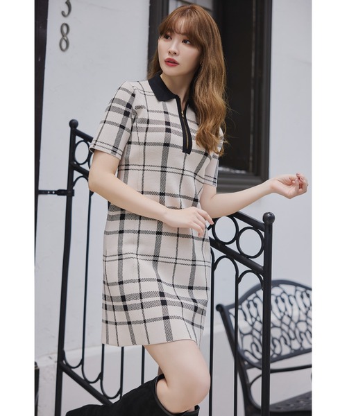 Her lip to（ハーリップトゥー）の「Trois Logo Knit Mini Dress