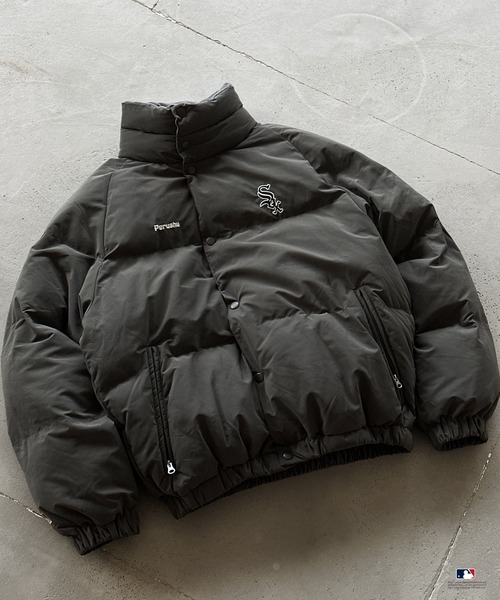 セール】Perushu × MLB コラボ中綿スタンドネックブルゾン（ブルゾン