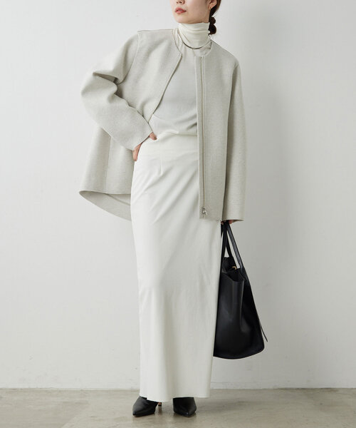GALLARDAGALANTE（ガリャルダガランテ）の「ノーカラーミドルコート