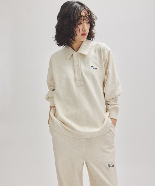 セール】【Champion for ADAM ET ROPE'】別注 SWEAT HALF SNAP