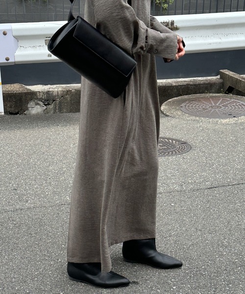 セール】ピーチスキンプチハイネックワンピース（ワンピース）｜select