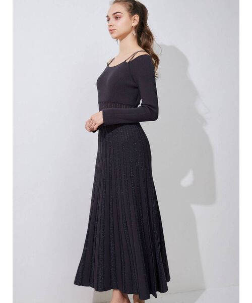 MERCURYDUO（マーキュリーデュオ）の「レイヤードプリーツニット
