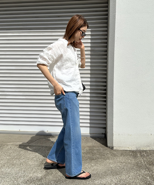 FRAMeWORK（フレームワーク）の「フレンチリネンドロストシャツ