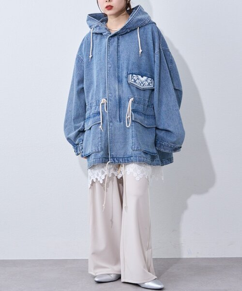 etsinta】レースベスト付モッズコート（その他アウター）｜etsinta