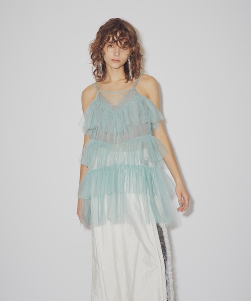 LA BELLE ETUDE（ラベルエチュード）の「チュール前あきティアード