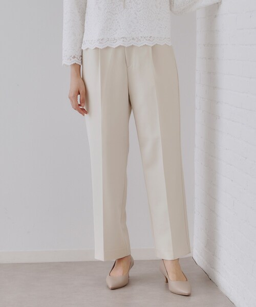 セール】《通勤・セレモニー/セットアップ対応》ワイドパンツ/ダブル