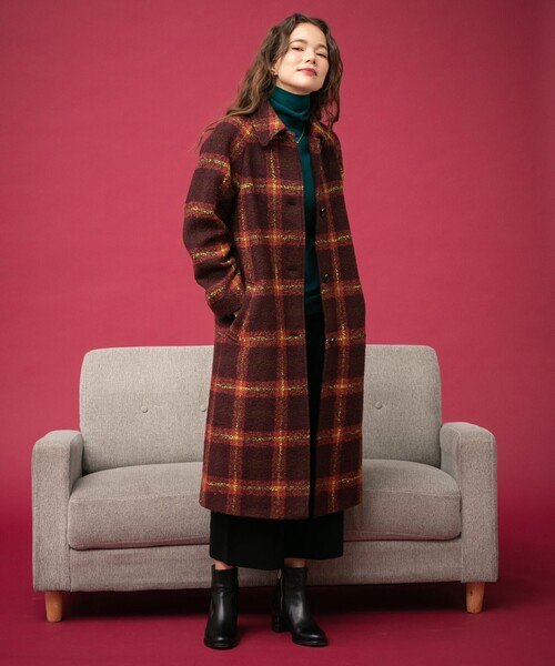 PS Paul Smith（ピーエスポールスミス）の「チェックブークレ コート