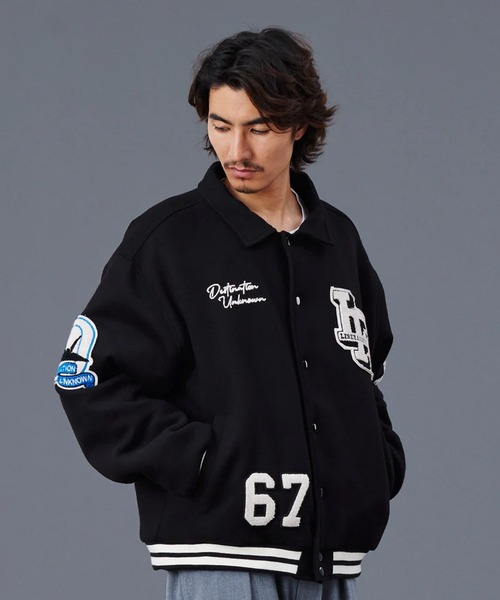 Liberaiders/リベレイダース LR VARSITY JACKET ロゴワッペン ウール