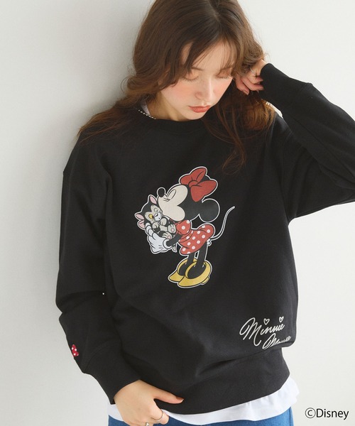 セール】【Disney/ディズニー】Minnie Mouse/ミニーマウス裏毛ドロップ