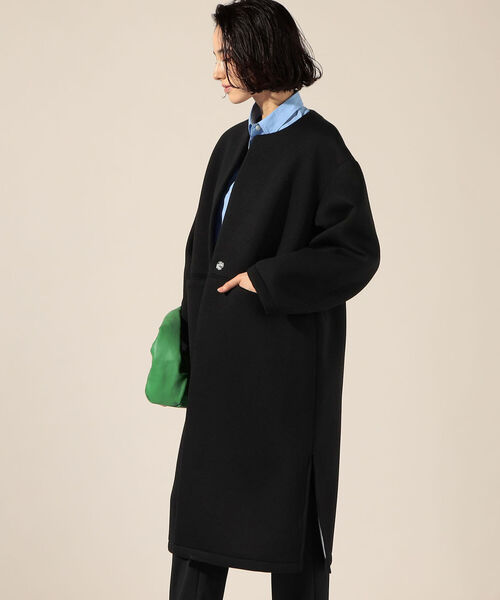 セール】◇【WEB限定】ダンボールノーカラーコート（ノーカラーコート