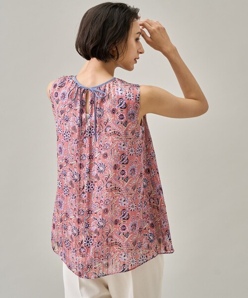 ANAYI（アナイ）の「ドビーペイズリープリントノースリブラウス