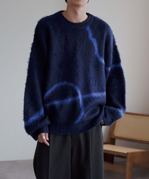 モヘアライクラインシャギーニット（ニット/セーター）｜epnok