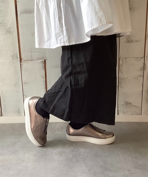 本革/軽量/210g/カップインソール】センタージップスリッポン ALL