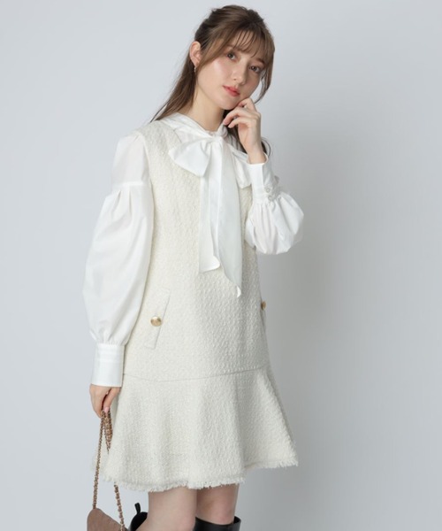 Rirandture（リランドチュール）の「ツイードペプラムジャンスカ