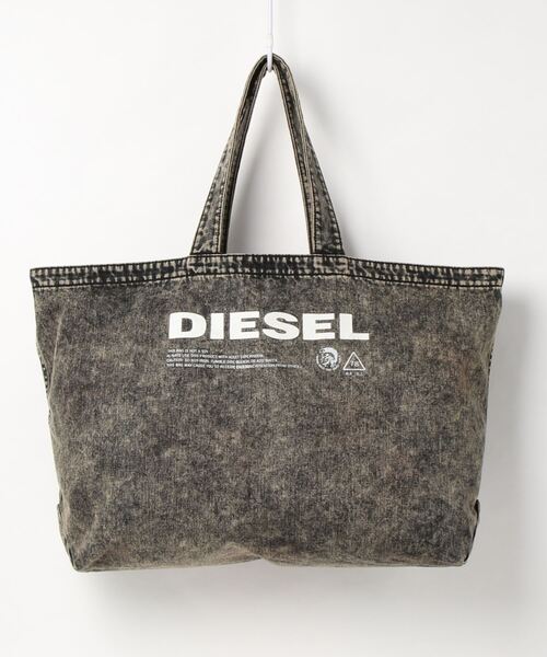 DIESEL（ディーゼル）の「ロゴプリント デニムトートバッグ