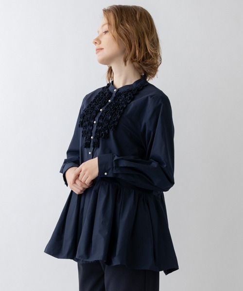 Sono（ソーノ）の「【SONO/ソーノ】ﾋﾎﾟﾎﾟﾄｩｰｽﾁｭﾆｯｸﾌﾞﾗｳｽ（シャツ