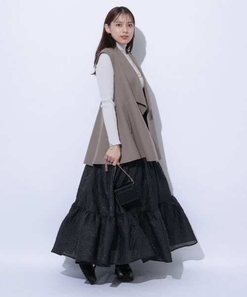 Mystrada（マイストラーダ）の「切替ティアードスカート（スカート
