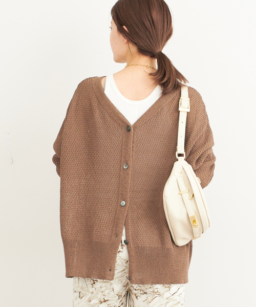 FRAMeWORK（フレームワーク）の「カノコ2WAY Back開きカーディガン