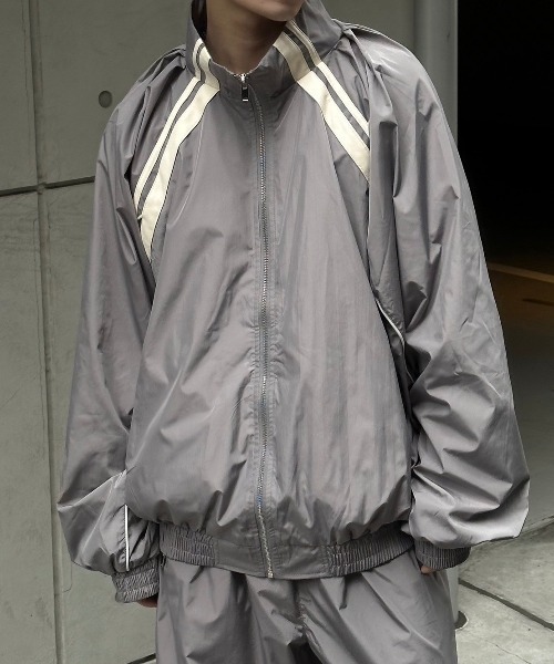Chikashitsu +】set up line track jacket / 【チカシツプラス