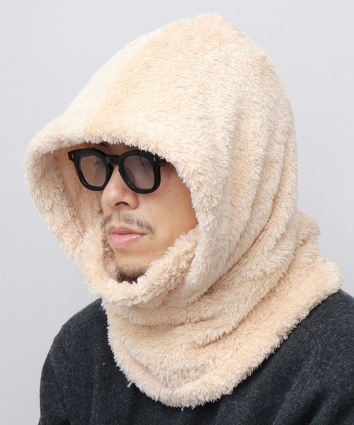 フリースボア フードネックウォーマー（ネックウォーマー/スヌード