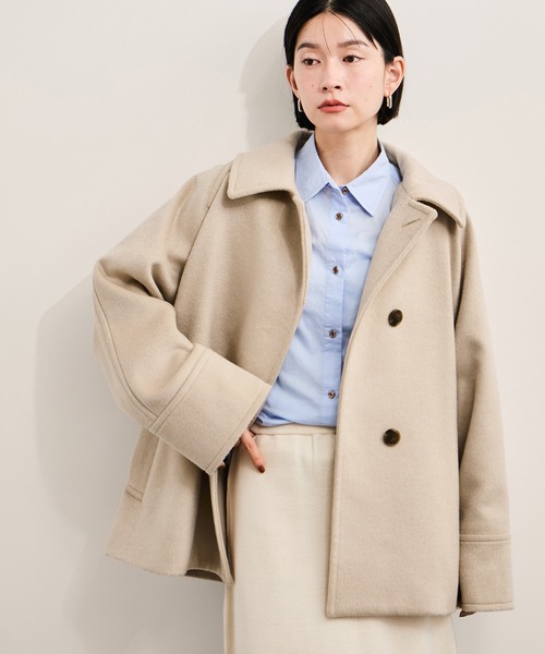 セール】2WAYスタンドカラーミドル丈コート（その他アウター）｜LE