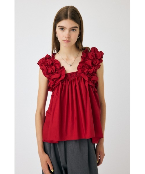 MOUSSY（マウジー）の「SHOULDER FRILLS トップス（シャツ/ブラウス