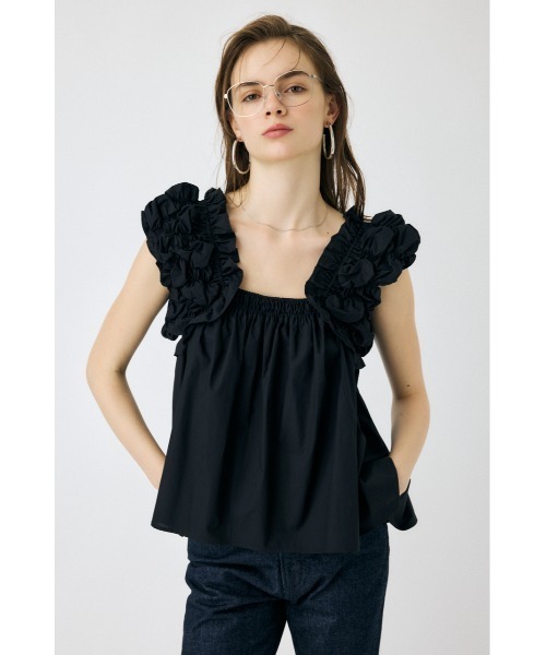 MOUSSY（マウジー）の「SHOULDER FRILLS トップス（シャツ/ブラウス