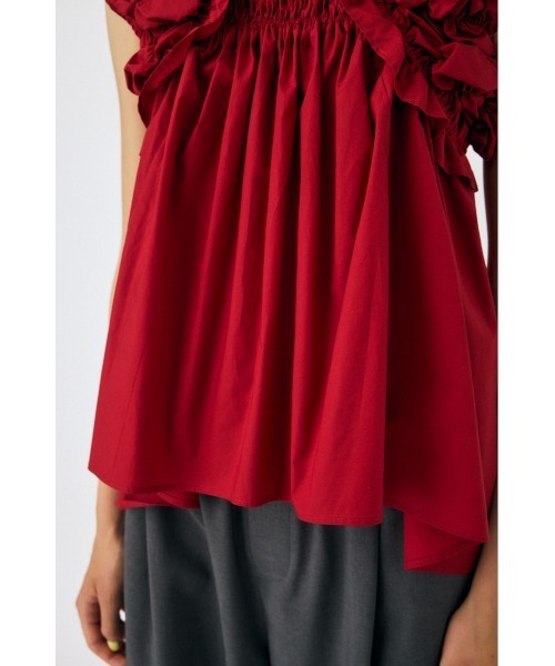 MOUSSY（マウジー）の「SHOULDER FRILLS トップス（シャツ/ブラウス